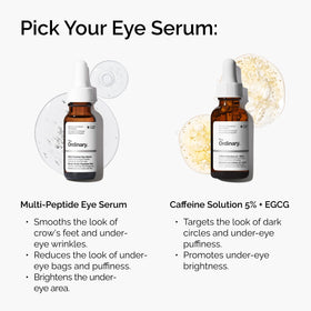 The Ordinary ingredient label closeup, highlighting peptides and niacinamide for visible benefits