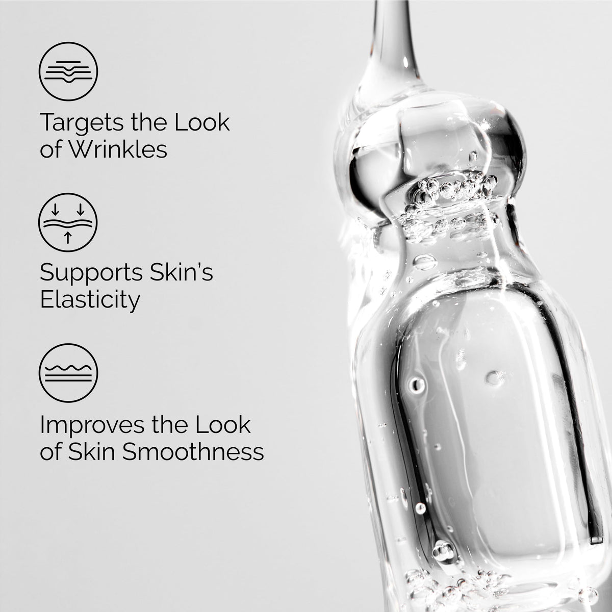 The Ordinary multi-peptide eye serum tube close-up showing targeted eye care benefits