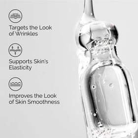 The Ordinary multi-peptide eye serum tube close-up showing targeted eye care benefits