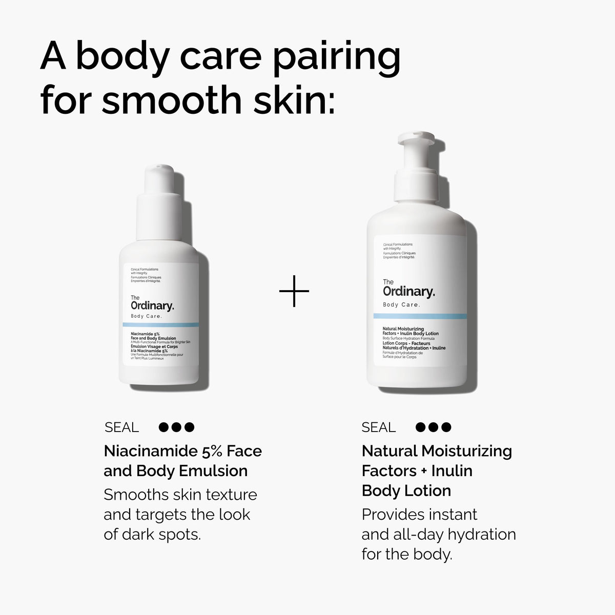 The Ordinary 3.4 fl oz bottle next to common items for size comparison and portability