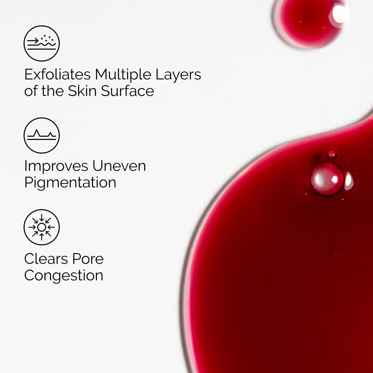 The Ordinary peeling solution top view highlighting label and cap for safe application guidance