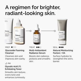 The Ordinary serum applied on hand demonstrating fast absorption and glow