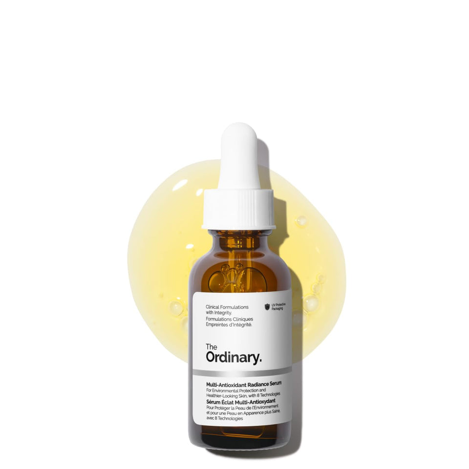 The Ordinary front bottle showing sleek packaging and clear vitamin C benefits