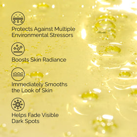 The Ordinary serum texture poured on surface highlighting lightweight absorption