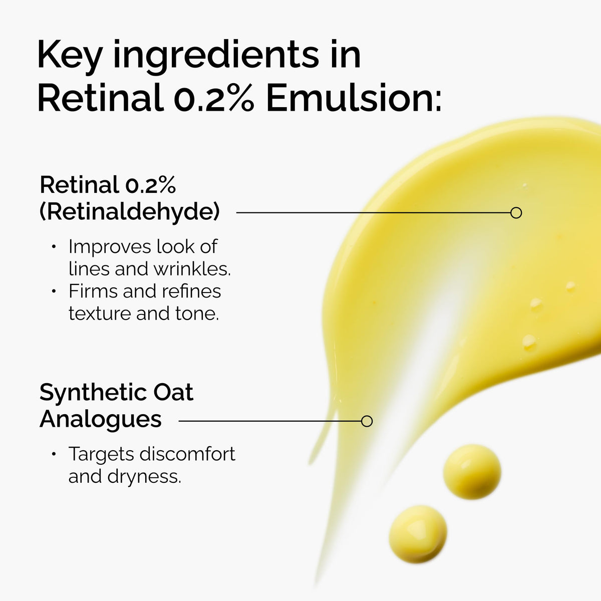The Ordinary close-up of the emulsion texture showing lightweight absorbency benefit