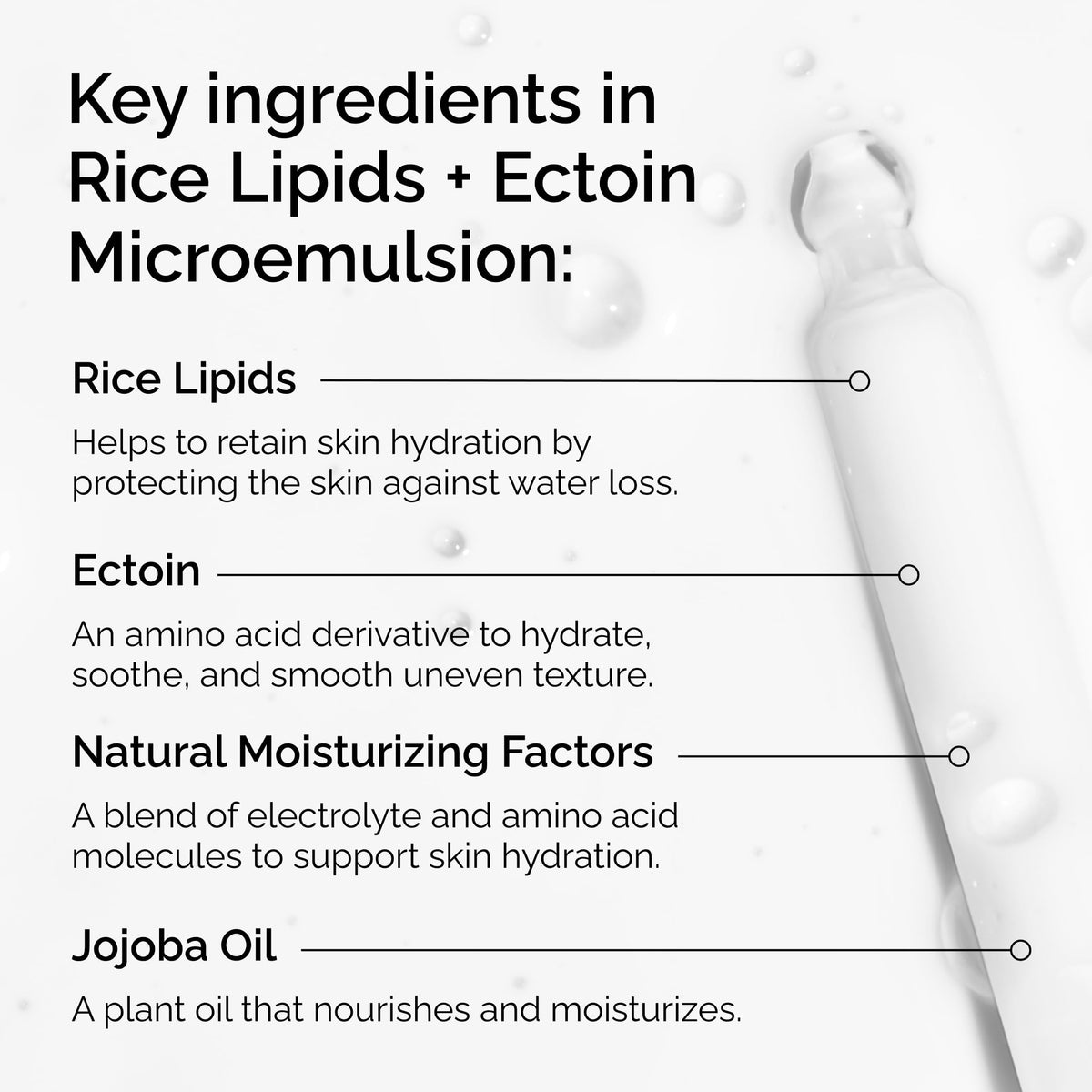 The Ordinary closeup of light emulsion texture illustrating fast absorption and non‑greasy feel