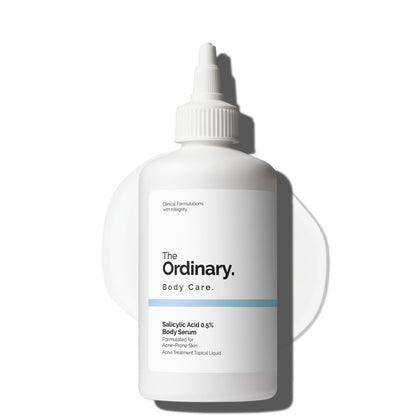 The Ordinary front bottle image showing clear serum and brand for targeted exfoliation