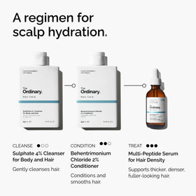 The Ordinary 2 fl oz bottle next to a hand showing actual size and travel-friendly convenience