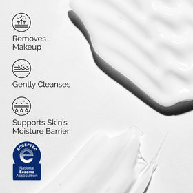 The Ordinary cleanser in hand warming the balm to melt makeup and impurities