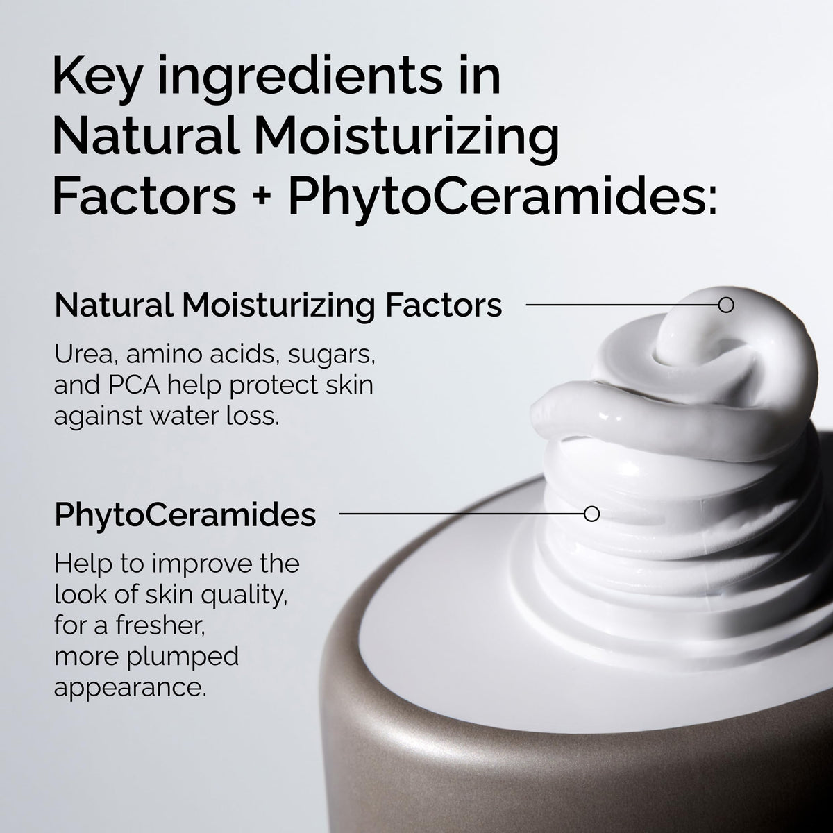 The Ordinary close-up of cream texture highlighting rich hydration
