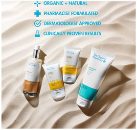 The Organic Pharmacy face application detail showing gentle, buildable coverage