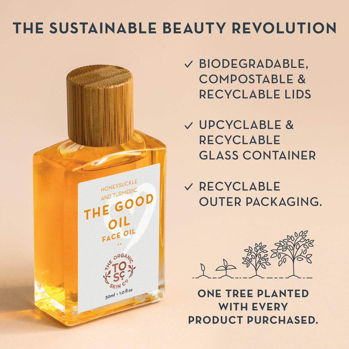 The Organic Skin Co. oil used with gua sha tool showing smooth glide and enhanced massage benefit