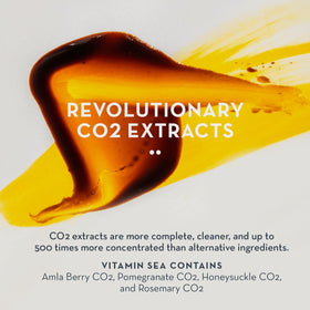 The Organic Skin Co. ingredients close-up of botanicals emphasizing CO2-extracted purity