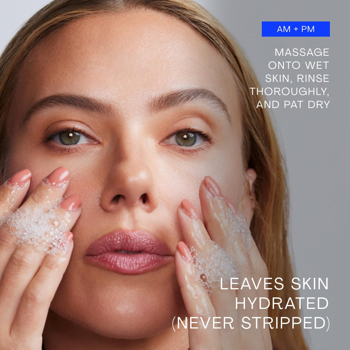 Clear label on The Outset bottle listing botanical antioxidants for brighter-looking skin