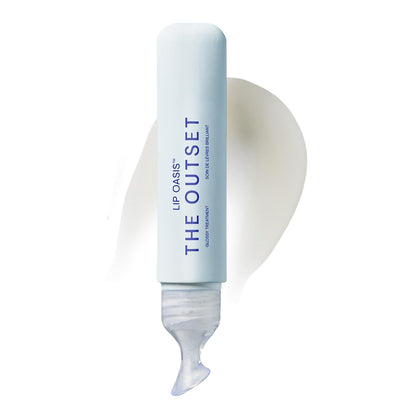 The Outset front tube showing clear glossy lip balm for visible hydration