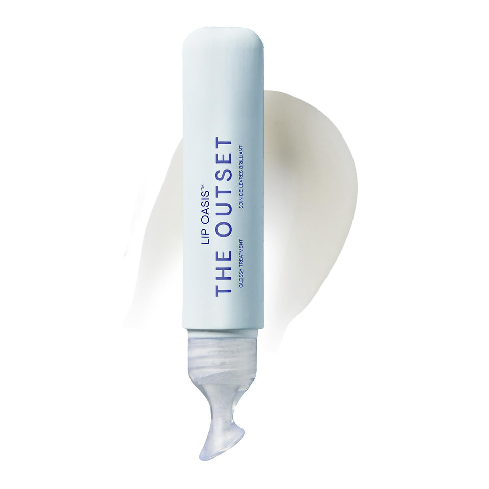 The Outset front tube showing clear glossy lip balm for visible hydration