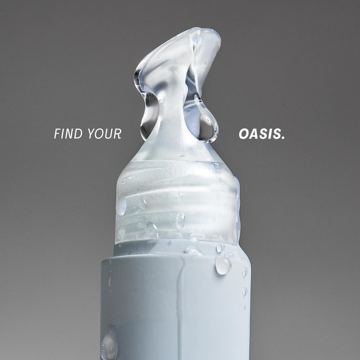 The Outset tube in hand displaying compact 0.3 oz size for portability