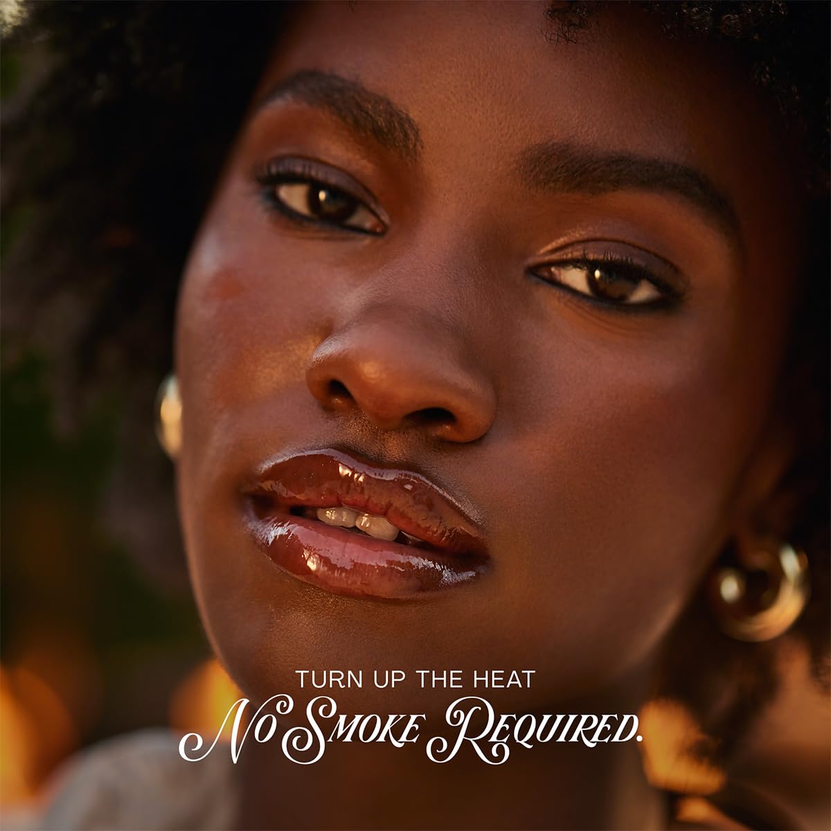 The Outset lip oasis on model lips before and after showing softened, glossier result