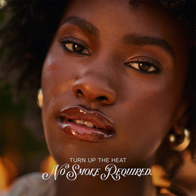 The Outset lip oasis on model lips before and after showing softened, glossier result