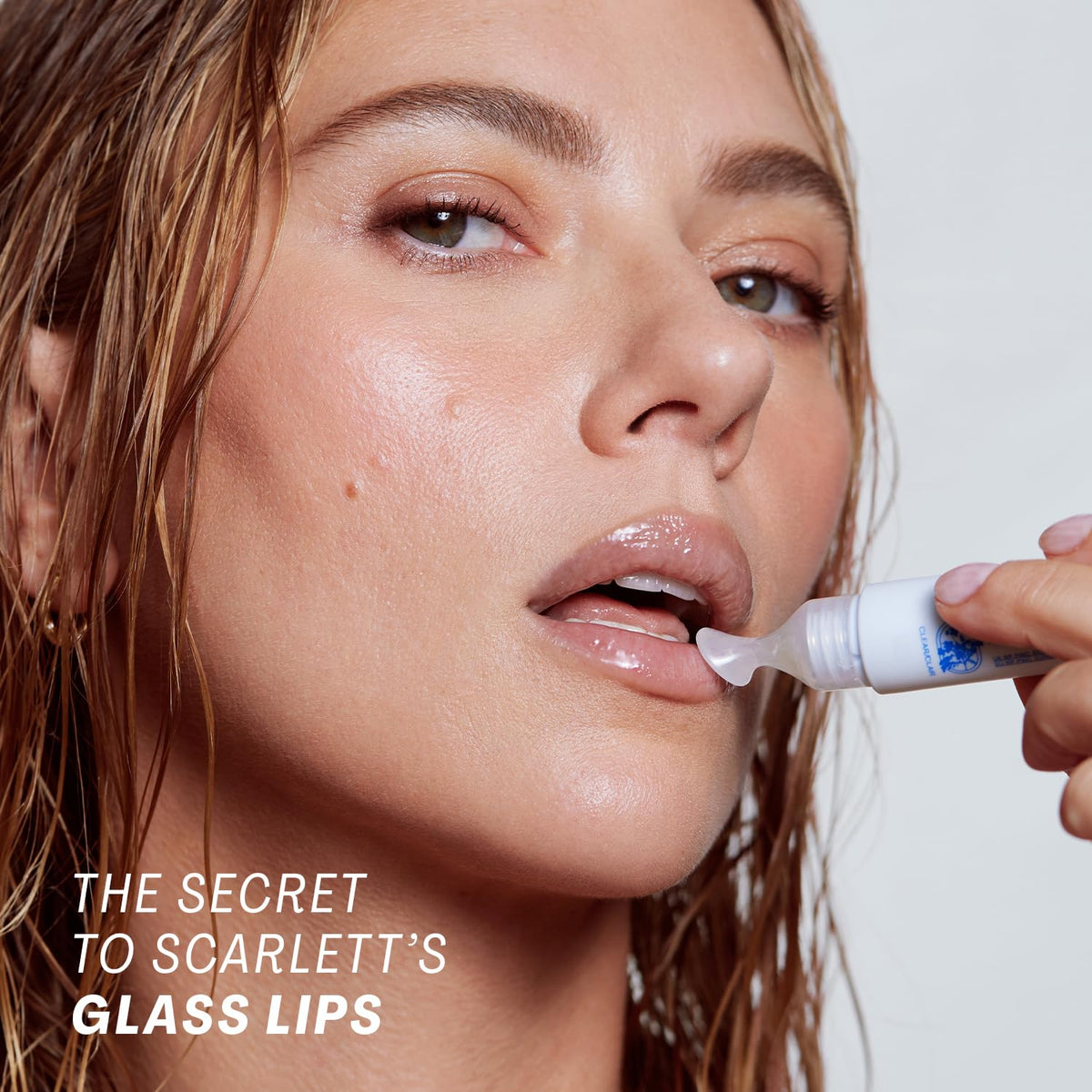 The Outset clear gloss texture drop illustrating smooth, non-sticky finish