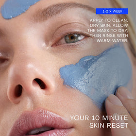 Rinsing The Outset mask away to reveal smoother, refreshed skin