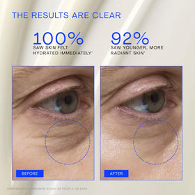 The Outset pump in hand applying serum demonstrating lightweight layering benefit