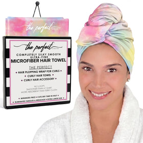 THE PERFECT HAIRCARE front view of wrap showing shape and size for quick drying