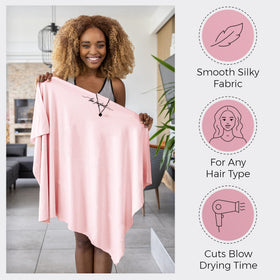 THE PERFECT HAIRCARE plopping curls with wrap to enhance curl definition and reduce frizz