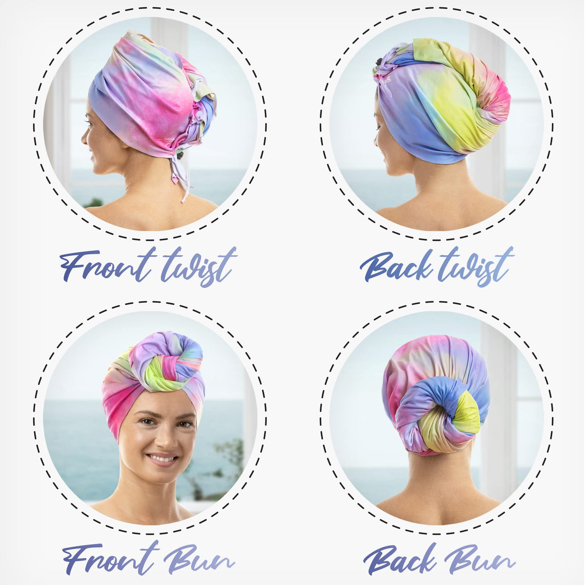 THE PERFECT HAIRCARE compact folded towel ready for travel and gym convenience