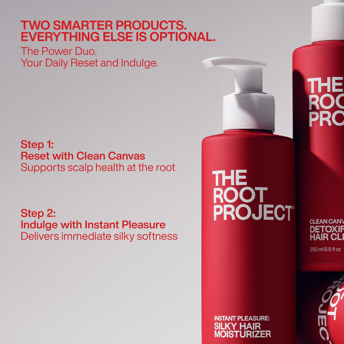 The Root Project Clean Canvas shampoo pump dispensing cleanser for fresh scalp