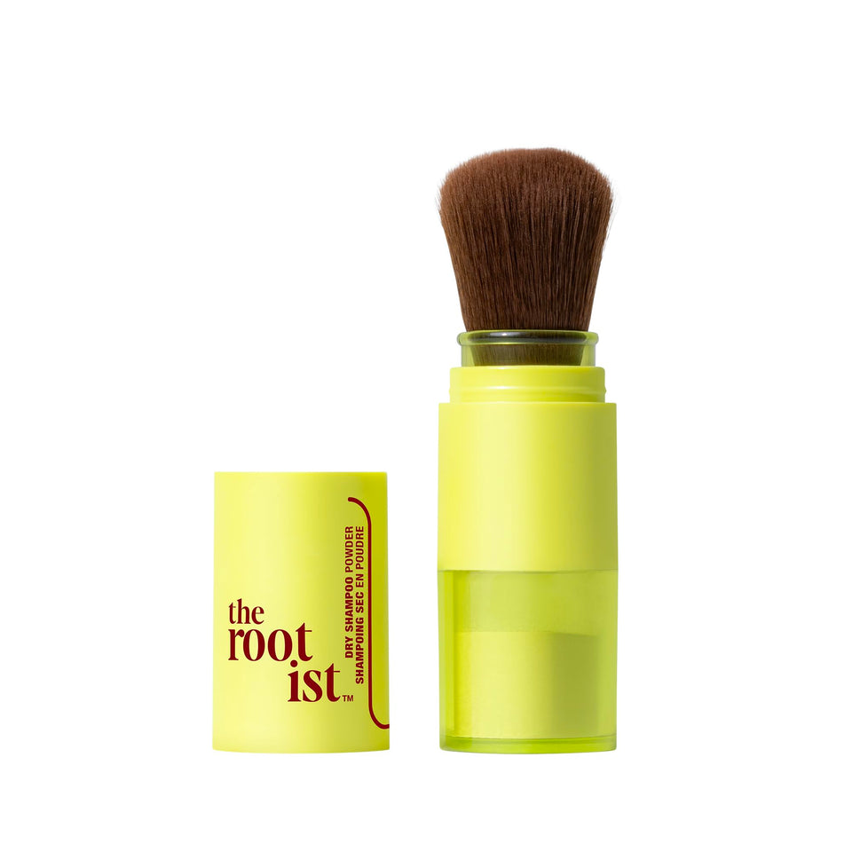 THE ROOTIST front packaging showing compact brush and powder for quick refresh