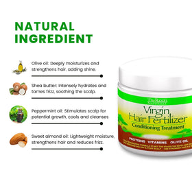 Hand holding The Roots Naturelle 16 oz jar to show size and easy home treatment