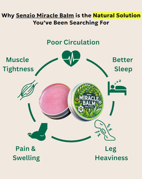 The Senzio Miracle Balm application in hand demonstrating small amount use benefit: easy dosing