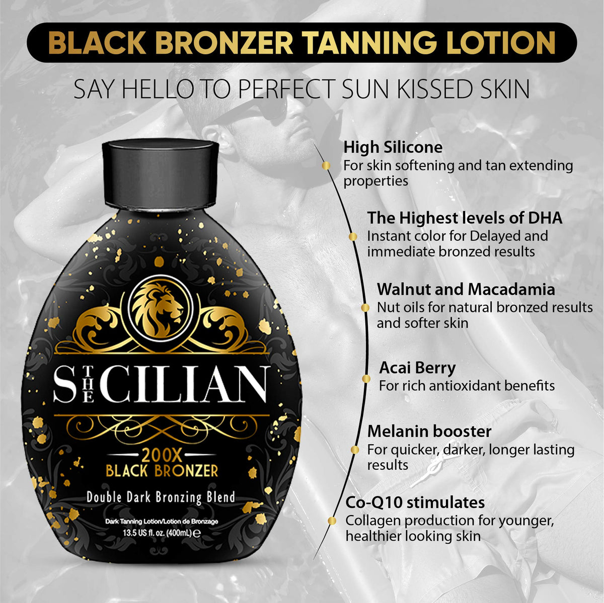 The Sicilian in a beach bag showing portability and ready-for-outdoor tanning