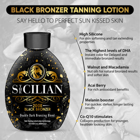 The Sicilian in a beach bag showing portability and ready-for-outdoor tanning