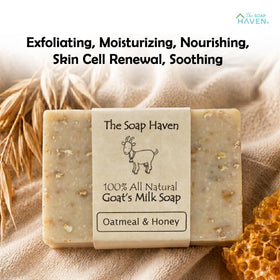The Soap Haven bar in use on washcloth demonstrating creamy lather benefit