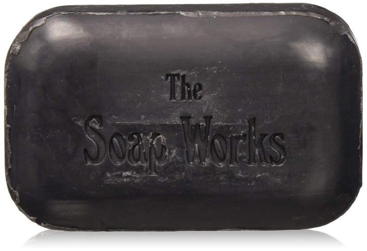 THE SOAP WORKS front packaging showing six bars and clear labeling, convenient supply