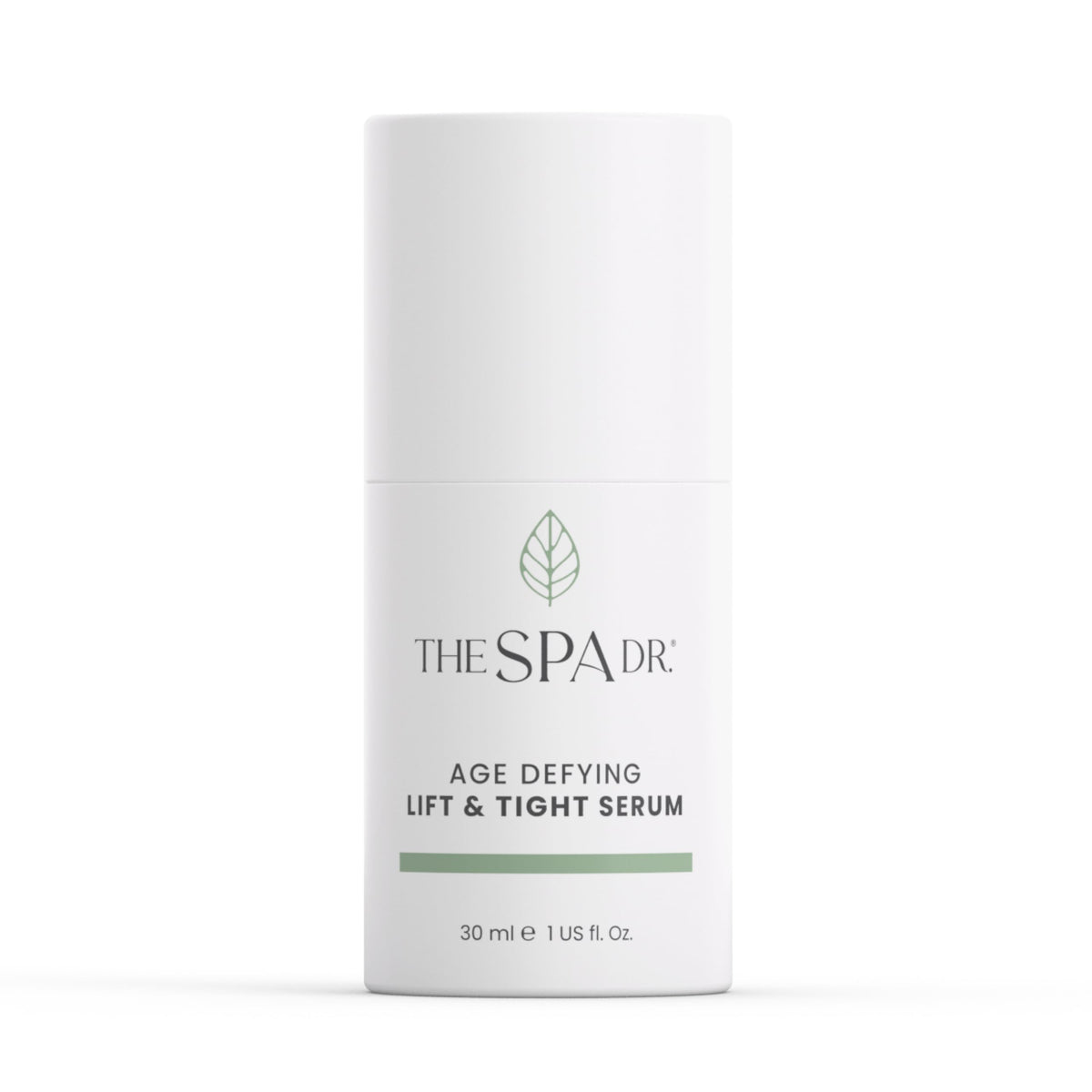 The Spa Dr front packaging showing serum bottle, clear and clinical benefit