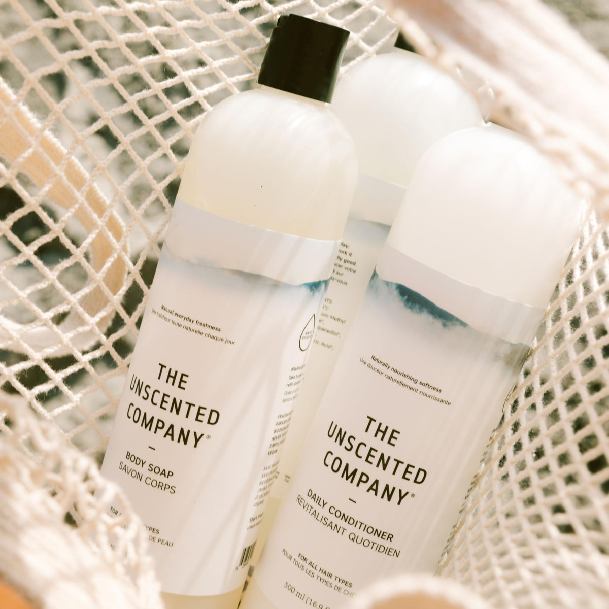 The Unscented Company lather closeup demonstrating gentle cleansing foam