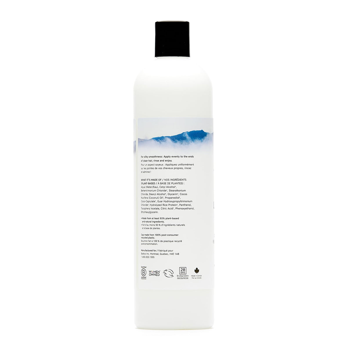 The Unscented Company conditioner texture pouring, shows smooth consistency