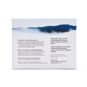 Close-up of soap bar texture from The Unscented Company illustrating smooth, gentle lathering
