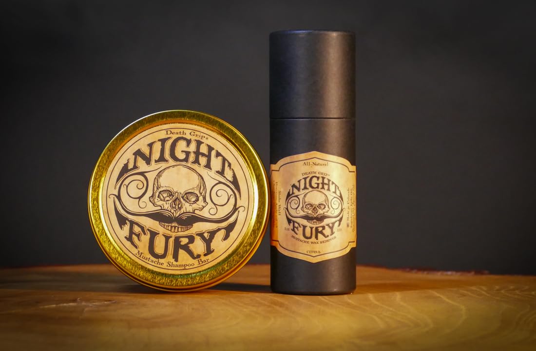 THE VINTAGE GROOMING CO. 4 oz Night Fury shampoo bar top view highlighting solid bar texture