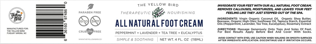 The Yellow Bird small-batch made in USA label signaling quality