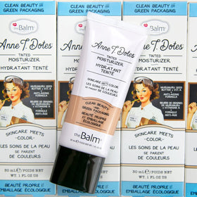 theBalm ingredients panel showing bio-retinol and vitamins for skin-support benefits