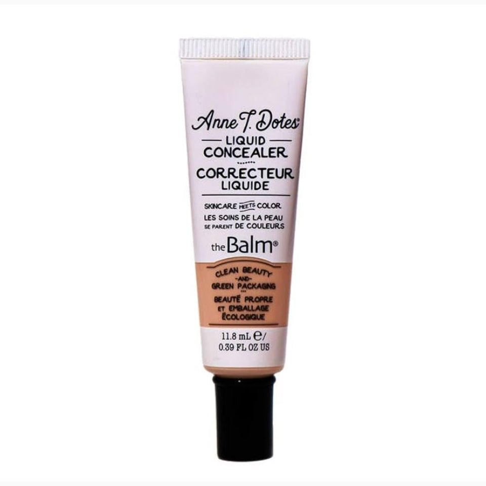 theBalm ATD C&G concealer #18 front packaging showing shade and clean formula benefits