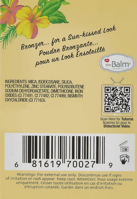 theBalm being applied to cheek to create natural shadow and sculpted definition