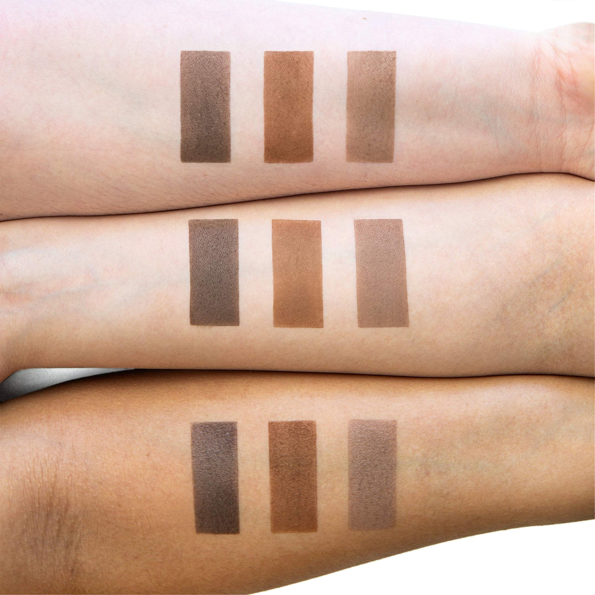theBalm before and after brows on model illustrating fuller, defined arches