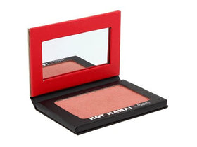 theBalm highlighting effect on cheekbone showing luminous, flattering sheen