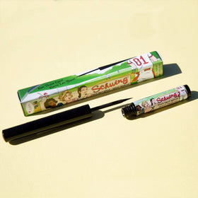 theBalm Schwing secure cap detail preventing drying and mess