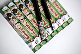 theBalm Schwing applying liner on the eye for neat winged look